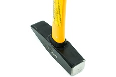 Слесарный молоток MOSTEK 400 г, рукоятка фиберглас, квадратный боек, cталь 45 5712104