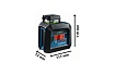 Лазерный нивелир Bosch GLL 2-20 G, BT 150 0601065001