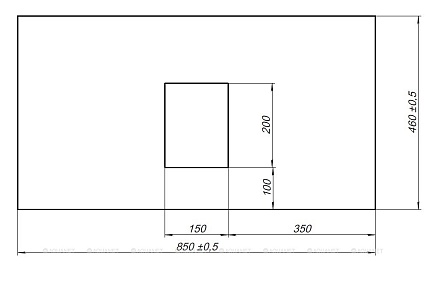 Столешница Allen Brau Infinity 85 см graphite structure, 1.21011.GR-S