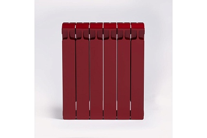Радиатор биметаллический Rifar 33 Monolit 500-6 Ду 3/4 RAL 3011 БОРДО RM50063/43011
