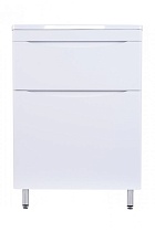 Тумба с раковиной Style Line Бергамо мини Люкс Plus 60 см напольная, белый антискрейч