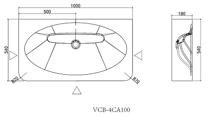 Мебель для ванной Vincea Caprise 100 см светло-серый матовый