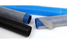 Труба Рувинил дренажная, одностенная, ПНД, 110 мм, с фильтром TYPAR, 100м Т1-ДР0-110Ф(100)