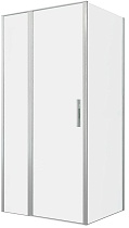 Душевой уголок Allen Brau Priority 100x90 3.31029.BA + 3.31044.BA, прозрачный, серебро браш