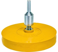Диск полиуретановый для снятия липких лент со шпинделем ERASER WHEEL (90х15 мм) INDASA 23432