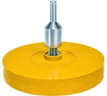 Диск полиуретановый для снятия липких лент со шпинделем ERASER WHEEL (90х15 мм) INDASA 23432