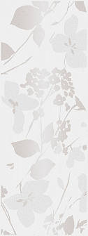 Декор Kerama Marazzi Вилланелла Цветы белый 15х40 см, MLD\A67\15000