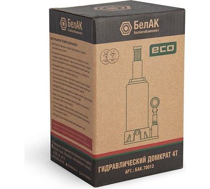 Гидравлический домкрат БелАК 4 т, ECO БАК.70013