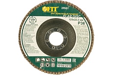 Диск наждачный лепестковый для УШМ (125х22,2 мм; Р36) FIT IT 39551
