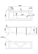 Акриловая ванна Marka One Modern 170x70