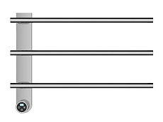 Полотенцесушитель электрический AQUAme AQM3113CR хром