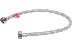 Гибкая подводка для воды ELKA накидная гайка: сталь; оплетка нейлон; покрытие ПВХ 1/2&quot;, вр/вр, 60 см 4627132452659