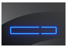Кнопка смыва Am.Pm Touch Pro I0450A38 стекло, черный