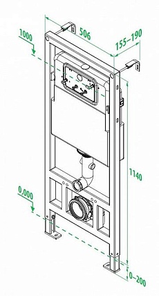 Инсталляция для унитаза Iddis Neofix NEO0000I32