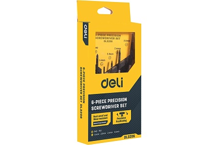 Набор прецизионных отверток Deli DL3206 6 шт. 98384