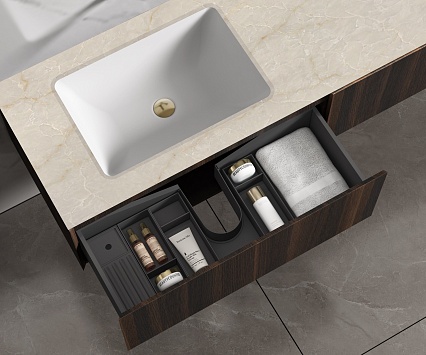 Мебель для ванной Vincea Luxe 140 см шпон натуральный орех