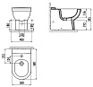 Напольное биде Creavit Vitroya VT500