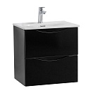 Тумба с раковиной BelBagno Marino-Cer-Mini 50 см Nero Lucido