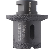 Коронка-фреза алмазная по плитке Hilberg 40-60 мм Super Hard М14 HH4060