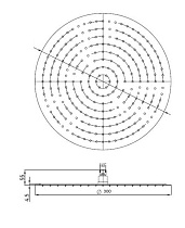 Верхний душ RGW Shower Panels SP-81B 30x30 черный