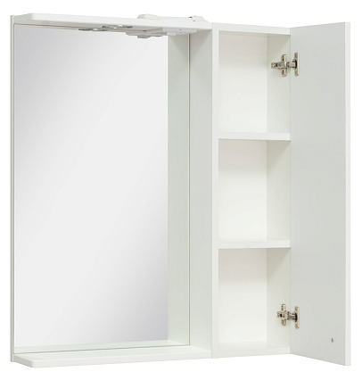 Зеркальный шкаф Руно Римини 65 см белый, 00-00001256