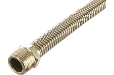 Подводка для газа СТМ ГАЗ сильфонная, 3/4&quot;, гайка-штуцер, 120 см CGHM3412