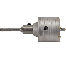 Коронка твердосплавная по бетону 70 мм в сборе с хвостовиком SDS+ 110 мм Резолюкс 62070