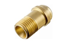 Переходник М16x1.5 LH-М12x1.25 LH (левый, латунь) ПТК 40862