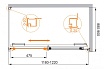 Душевой уголок Cezares LUX-SOFT-W-AH-1-120/90-C-Cr-IV 120x90 прозрачный, хром