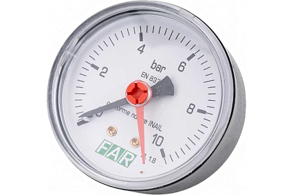 Редуктор хром FAR 3/4" НР-НР, с манометром FA 2815 34