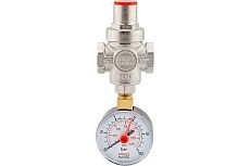Редуктор давления PROFACTOR поршневой, c манометром 1/2&quot; PF PRV 251.15G