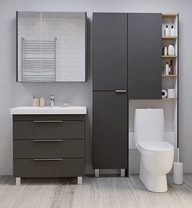 Тумба с раковиной 1MarKa Gaula 80 см