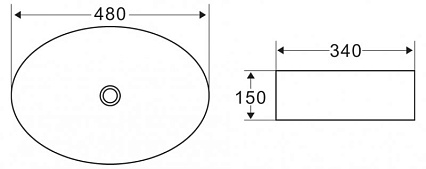 Раковина BelBagno BB1085 48 см