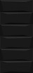 Плитка Cersanit Evolution чёрные кирпичи 20x44 см, EVG233