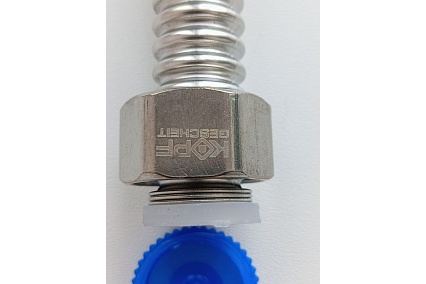 Гибкая сильфонная подводка Kopfgescheit из нержавеющей стали 1/2", 20 см KR-A304.30