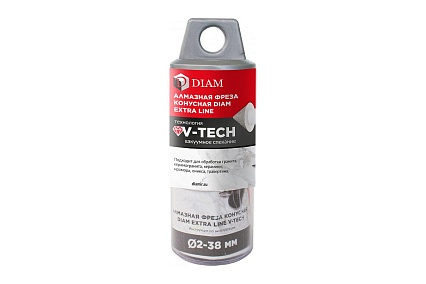 Фреза алмазная конусная Extra Line V-TECH (в.спекание) 2-38x30 мм, М14 Diam 320303