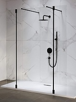 Душевая перегородка RGW Walk In WA-052B (WA-016B+2Z-071B) 120x195 черный, прозрачное 351005223-14