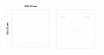 Зеркало Art&Max Vita 80x80 см, с подсветкой