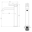 Смеситель для раковины Oliveeka Y-Line OL-88239017-BGM оружейный металл
