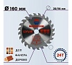 Диск пильный по дереву 160x20/16 мм, 24Z TGS TORGWIN S42885