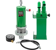 Цилиндр гидравлический для пресса Rockforce в комплекте со станцией гидравлической и манометром, 30т RF-0100-3Q(60416)