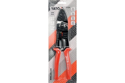 Инструмент для обжима и зачистки проводов Yato YT-2254