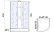 Душевая кабина River Nara 70/24 MT 70x70 белый, матовое, без крыши
