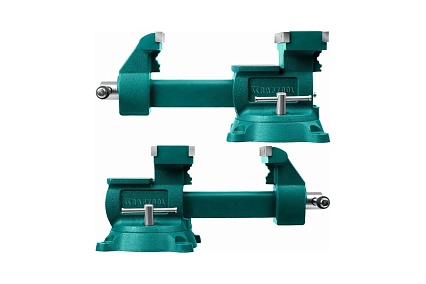 Слесарные тиски Kraftool Reversible 140 мм, расход 273 мм 32705-140