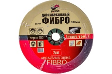 Диск фибровый (25 шт; 180 мм; P100) Skrab 35794