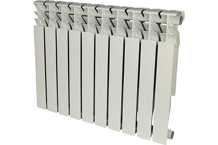 Алюминиевый радиатор Rommer Plus 500 10 секций RAL9016 89566