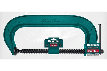 G-образная струбцина Kraftool Extrem g-250 250x90 мм 32229-250-90