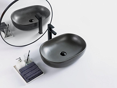 Мебель для ванной BelBagno Kraft 80 см со столешницей, 1 ящик, полка Rovere Galifax Bianco
