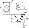 Приставной унитаз Villeroy&Boch O.novo 56571001