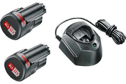 Набор базовый Home&Garden АКБ 2x12V 1.5 А*ч, ЗУ GAL 1210 CV Bosch 1600A01L3E
